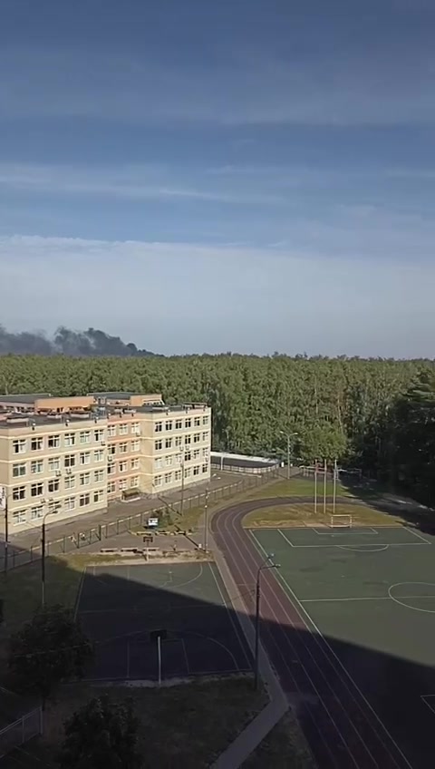 Incendie dans une usine de Vidnoye, région de Moscou