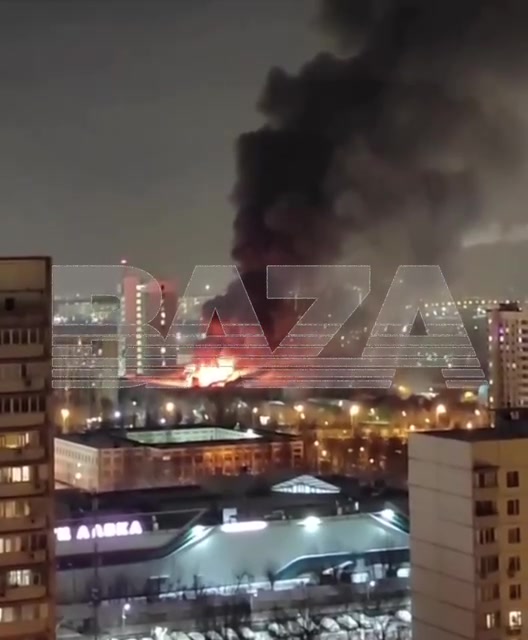 Moscow: The building of the Lebedev Institute of Precision Mechanics and Computer Engineering on Varshavskoe Shosse caught fire 