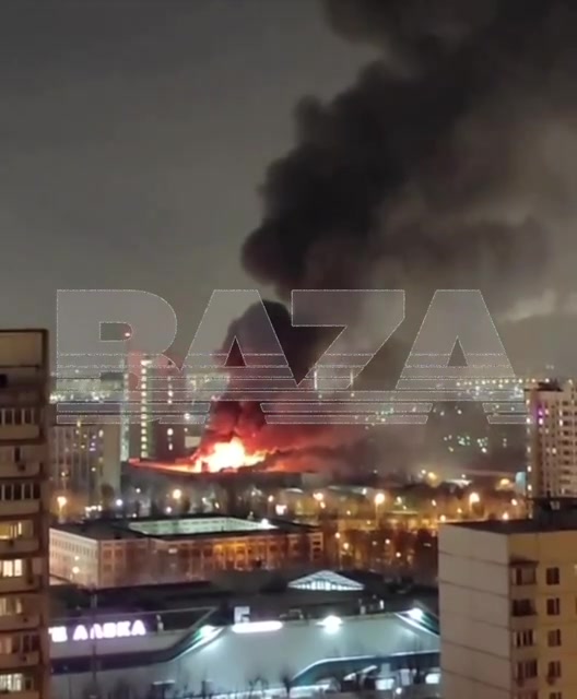 Moscow: The building of the Lebedev Institute of Precision Mechanics and Computer Engineering on Varshavskoe Shosse caught fire 