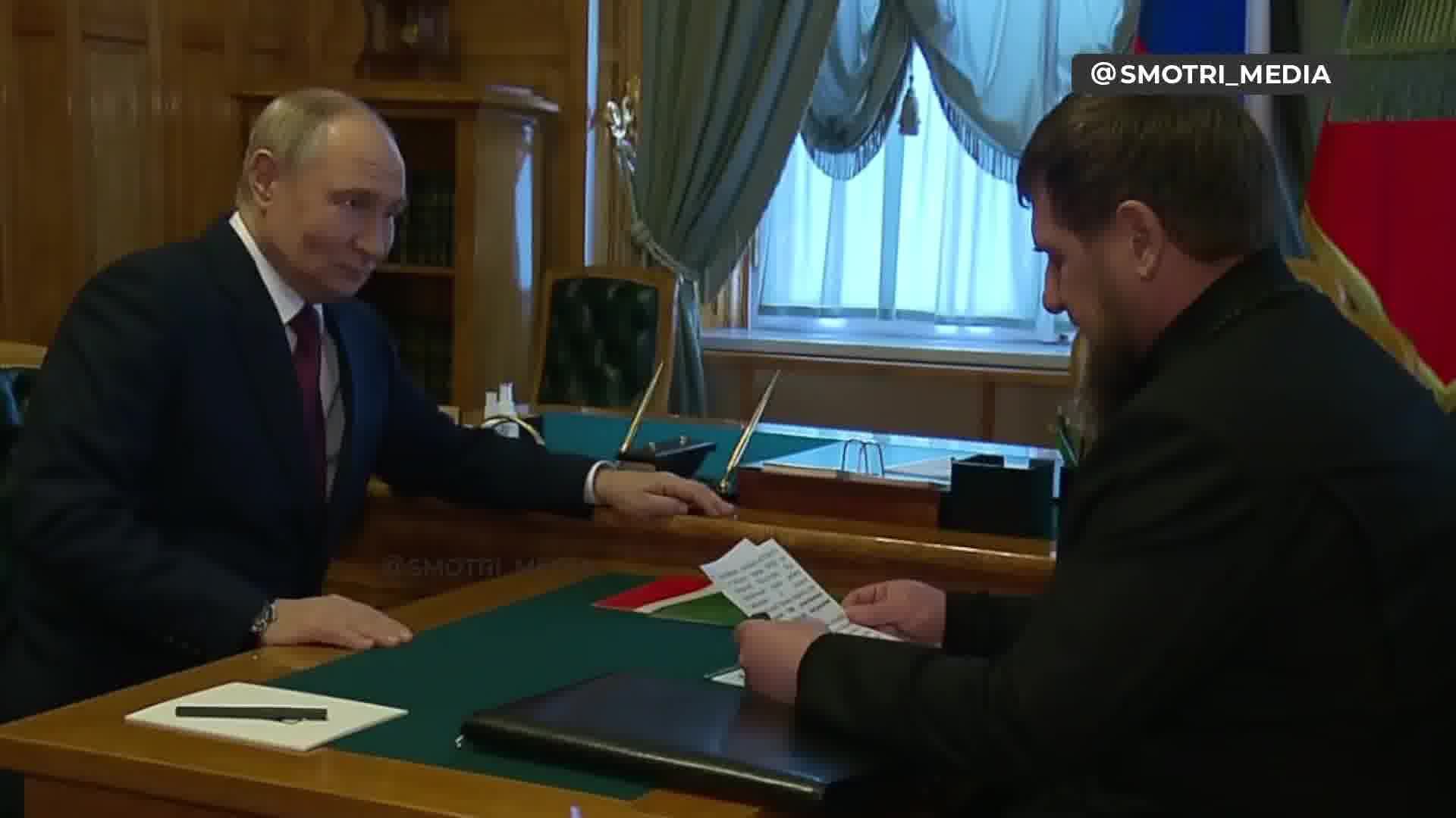 Putin träffade Kadyrov i Kreml