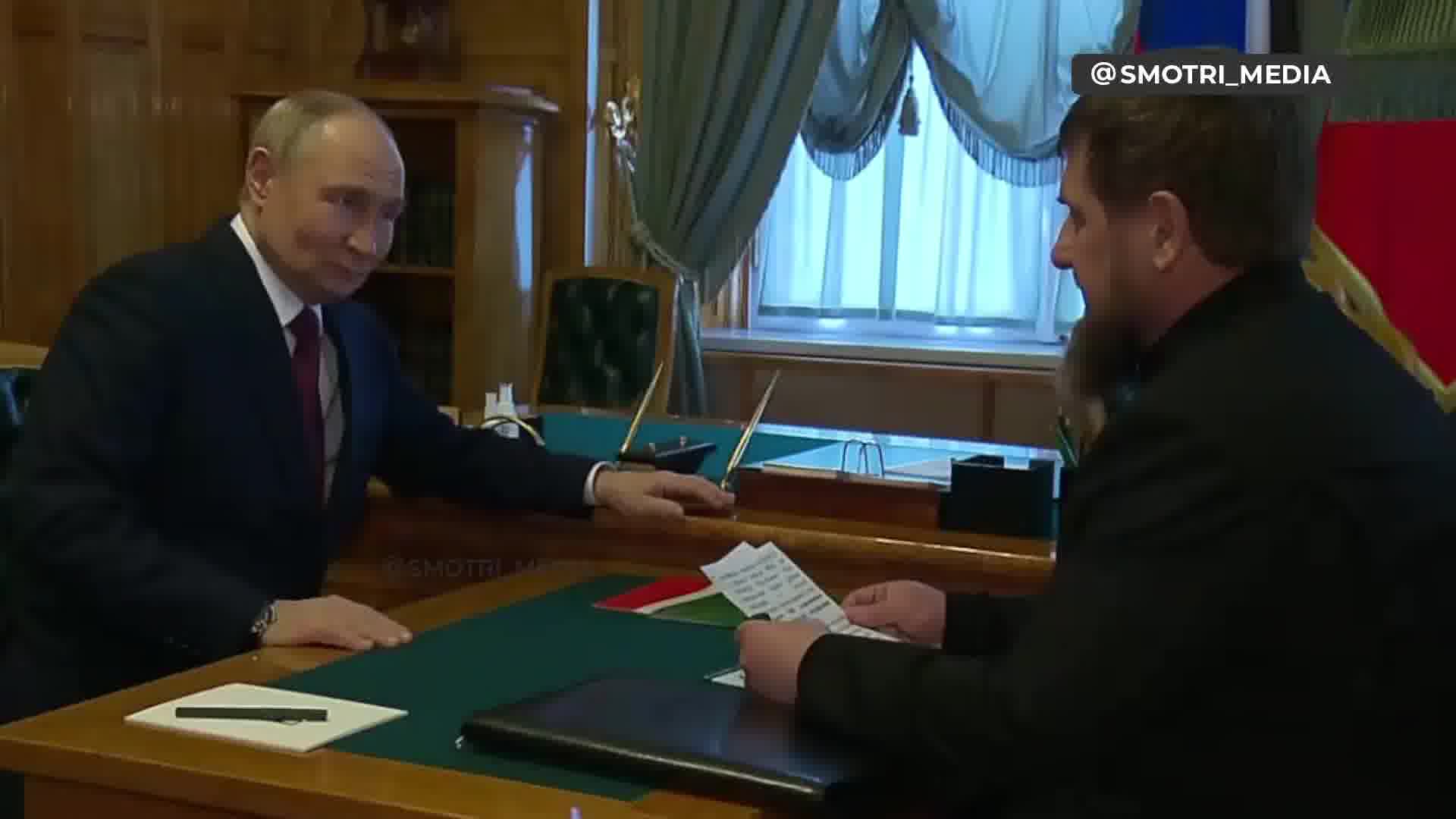 Putin träffade Kadyrov i Kreml