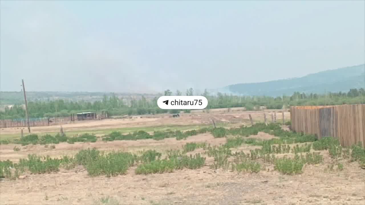 Poblíž Bolšaje Tury v Zabajkalském kraji byl hlášen požár a výbuch.