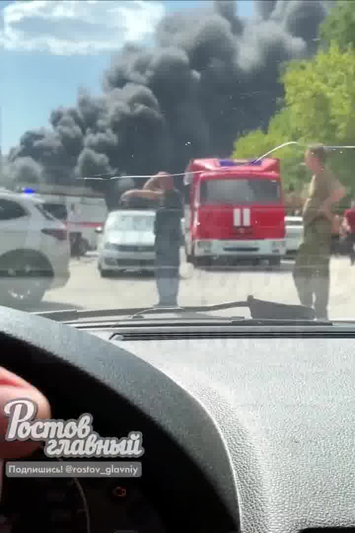 Big fire reported at warehouses in Rostov