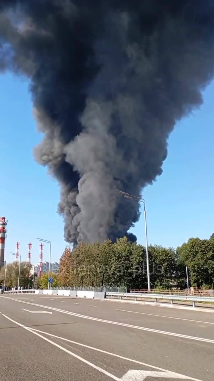 Big fire with explosions reported in Balashikha of Moscow region