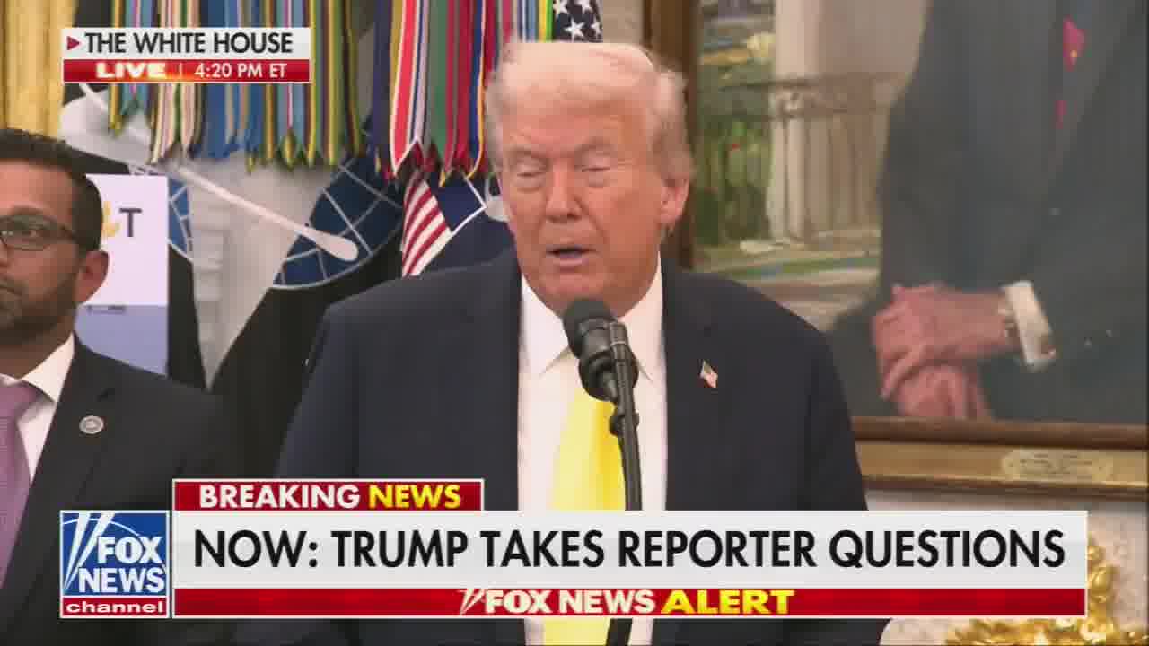 Trump: India assured me they will—within a short period of time—they will not be buying oil from Russia and they will go back to Russia after the war is over