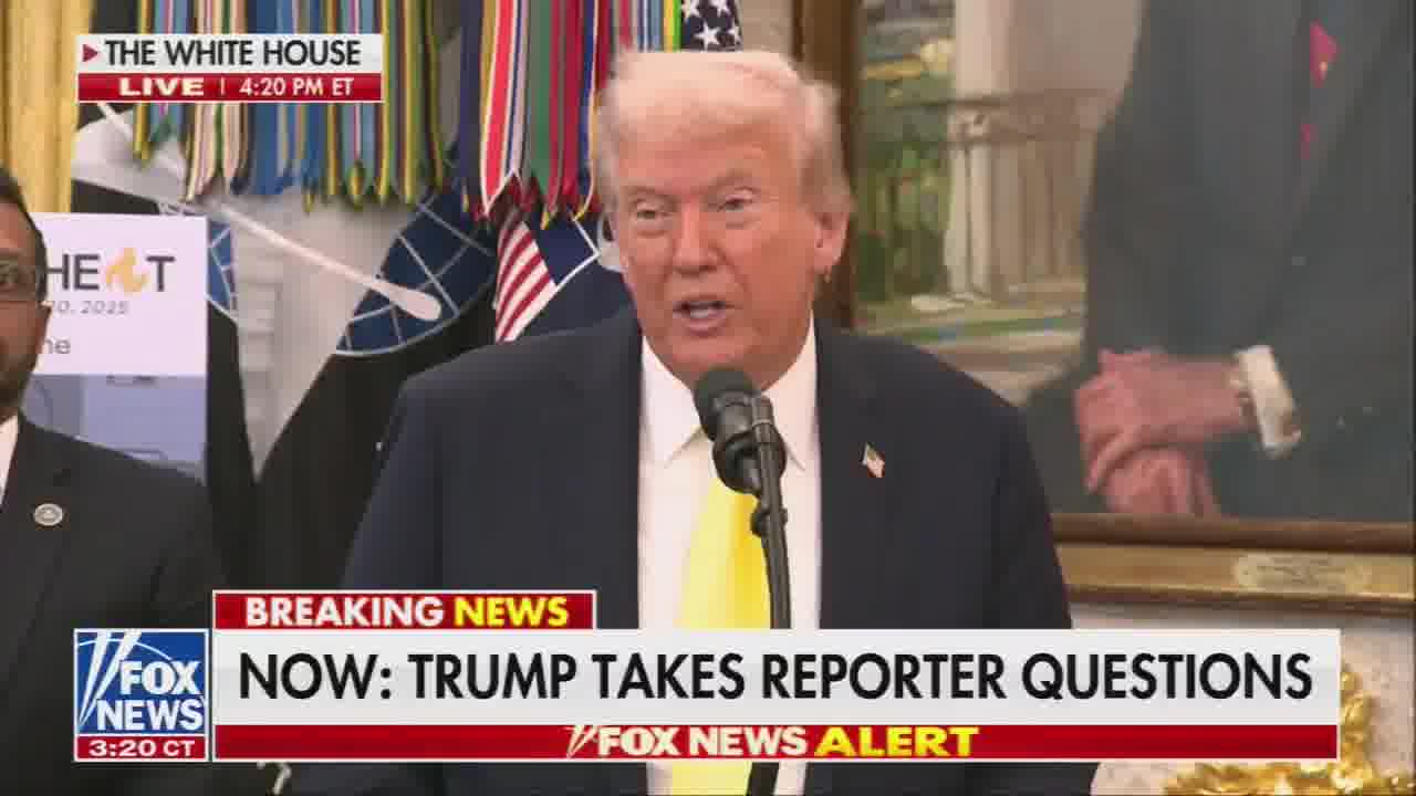 Trump: India assured me they will—within a short period of time—they will not be buying oil from Russia and they will go back to Russia after the war is over