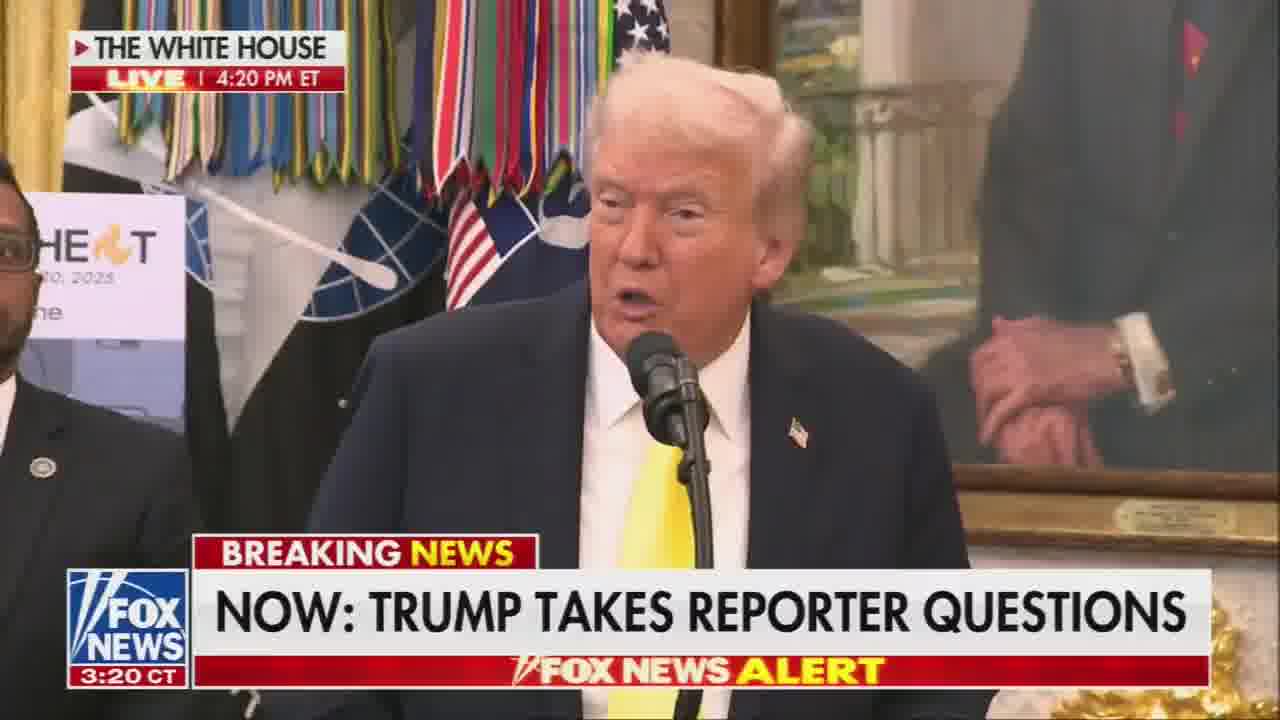 Trump: India assured me they will—within a short period of time—they will not be buying oil from Russia and they will go back to Russia after the war is over