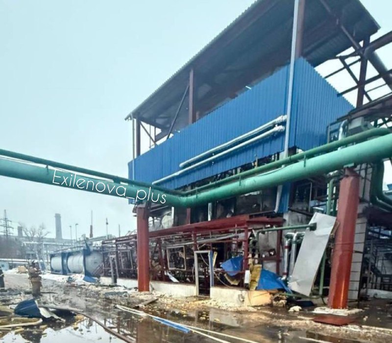 Explosion and fire happened at the Sintez chemical plant in Dzerzhinsk, Nizhniy Novgorod region of Russia