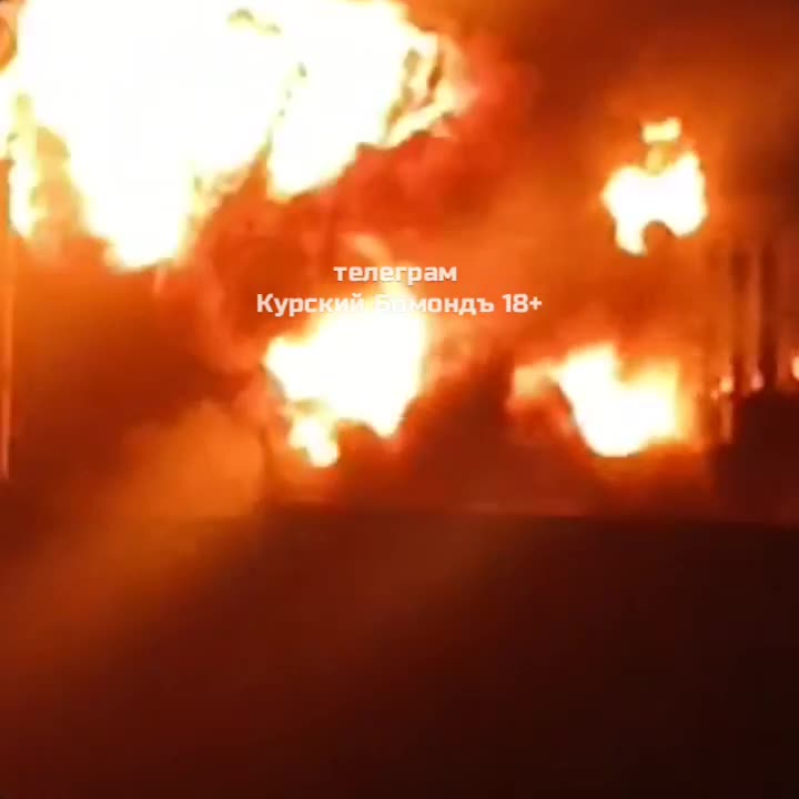 Беспілотнікі атакавалі электрападстанцыю ў Камышах Курскай вобласці