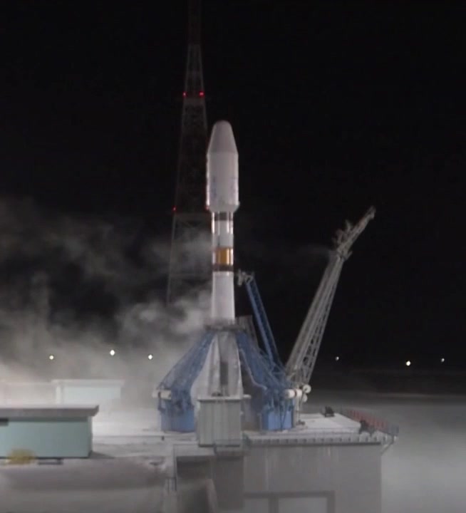 Video of the launch of Soyuz-2.1b rocket with 52 satellites from the Vostochny Cosmodrome.