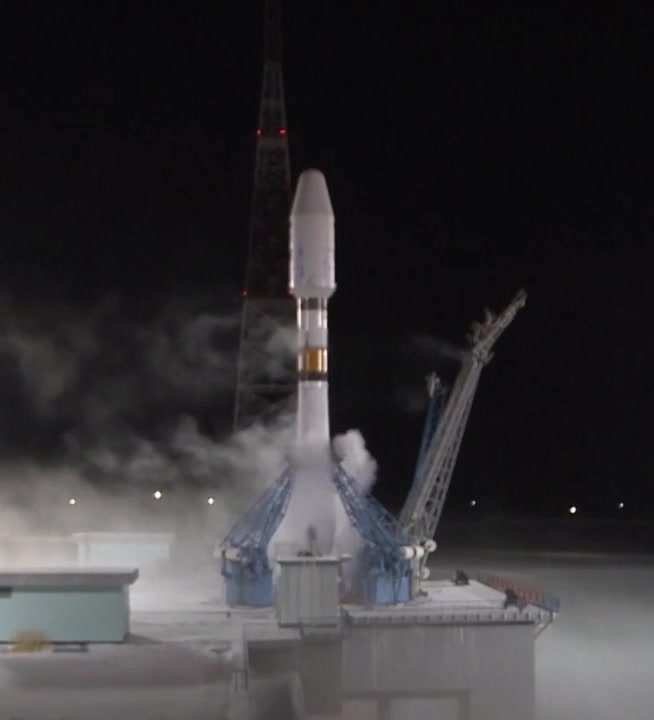 Video of the launch of Soyuz-2.1b rocket with 52 satellites from the Vostochny Cosmodrome.