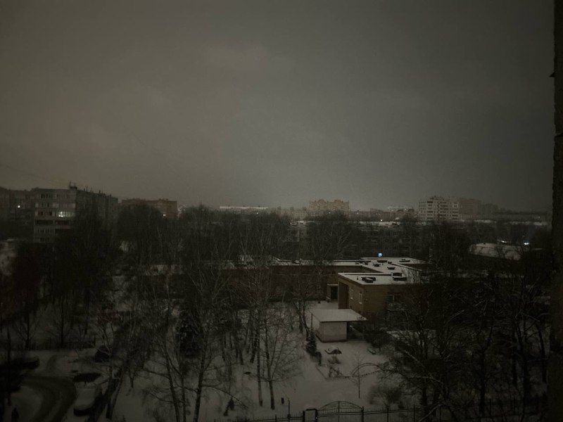 Blackout in Ramenskoye, Moscow region