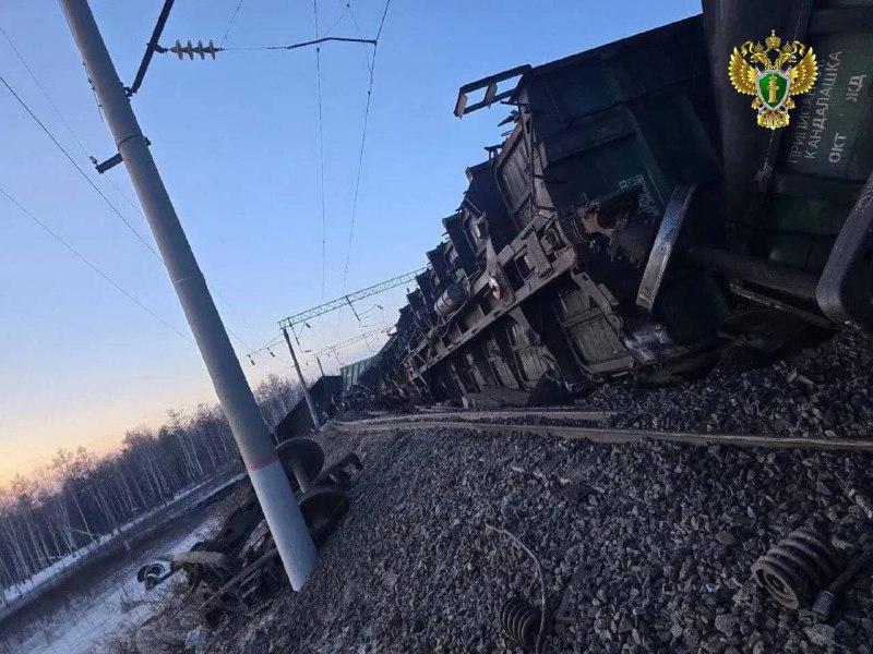 Freight train with 35 cars derailed in Amur region of Russia