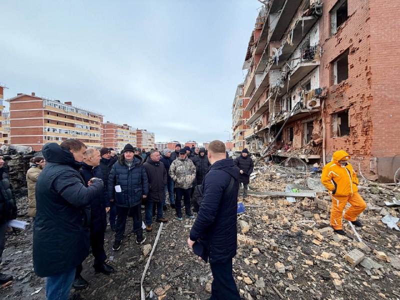 13 people wounded as result of air defense missile hit at the residential house in Novaya Adygeya between Krasnodar and Afipskiy