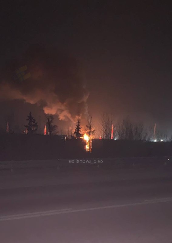 Fire tonight at Ust-Luga port after new drones strikes