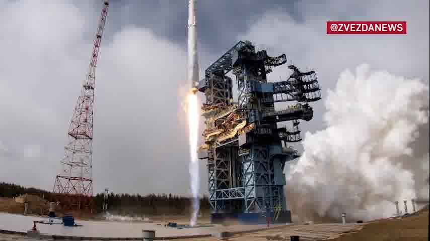 After launching from the Plesetsk Cosmodrome, the Angara-1.2 rocket launched military satellites into target orbits for the Russian Ministry of Defense.