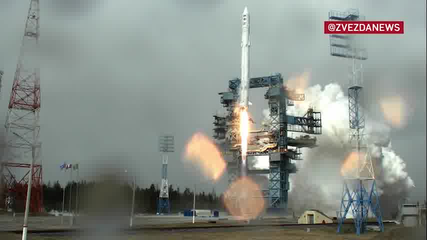 After launching from the Plesetsk Cosmodrome, the Angara-1.2 rocket launched military satellites into target orbits for the Russian Ministry of Defense.