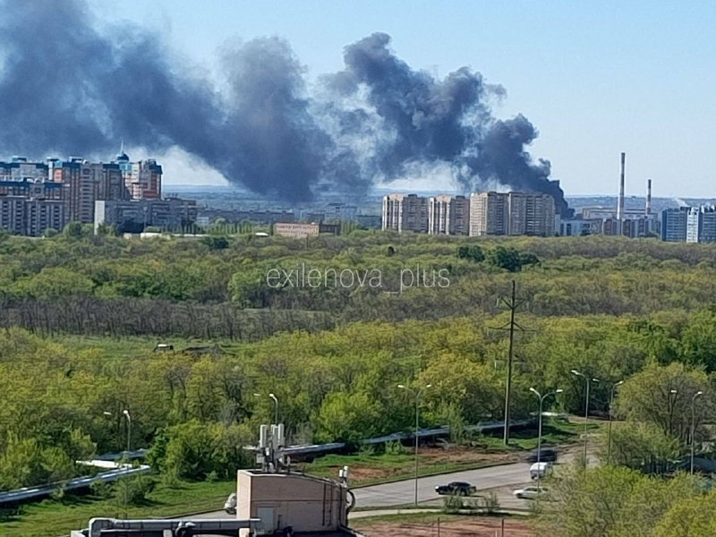 Fire at the power plant in Orenburg
