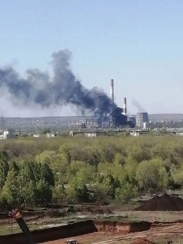 Fire at the power plant in Orenburg