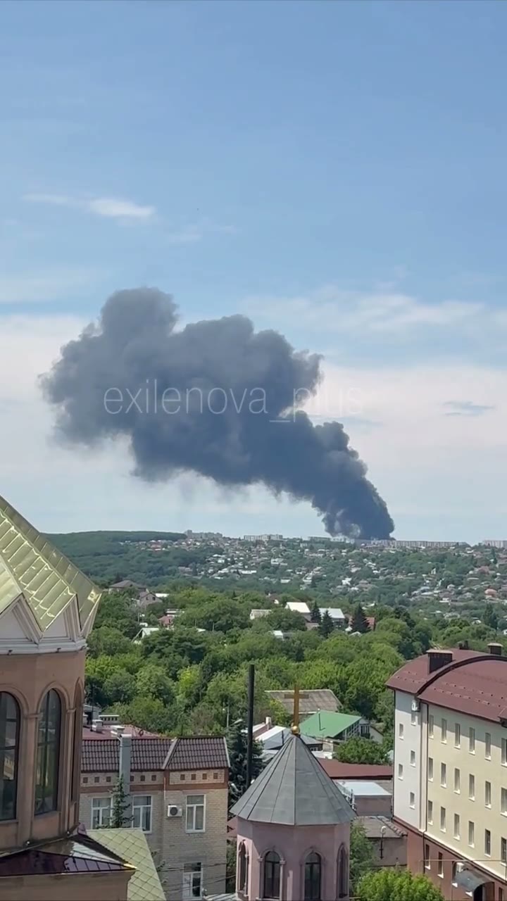 Fire at the automobile plant in Stavropol