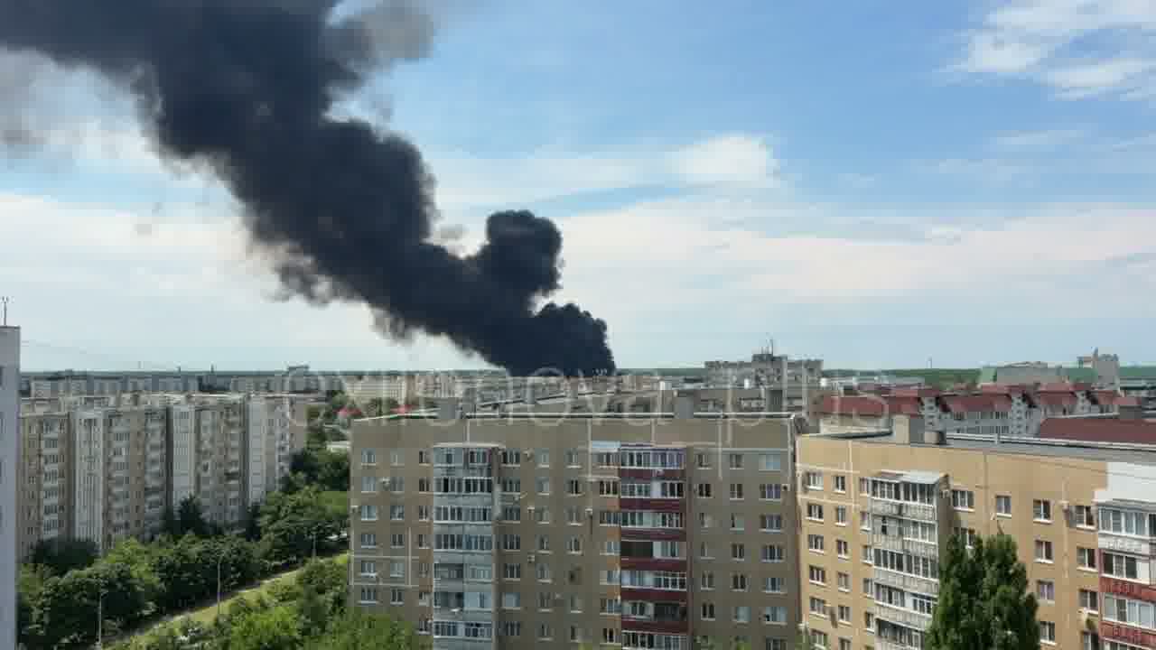 Fire at the automobile plant in Stavropol