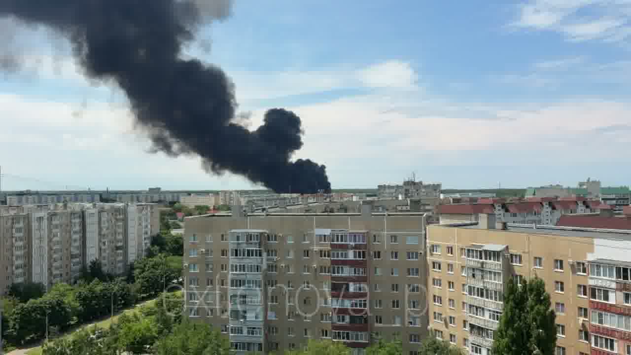 Fire at the automobile plant in Stavropol