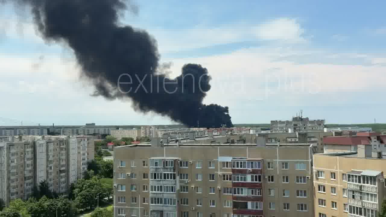 Fire at the automobile plant in Stavropol