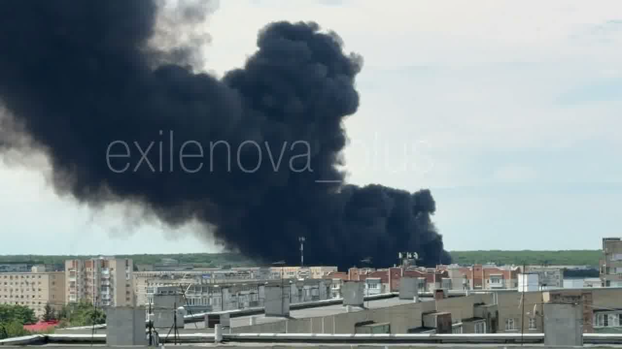 Fire at the automobile plant in Stavropol