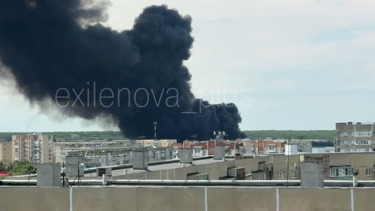 Fire at the automobile plant in Stavropol