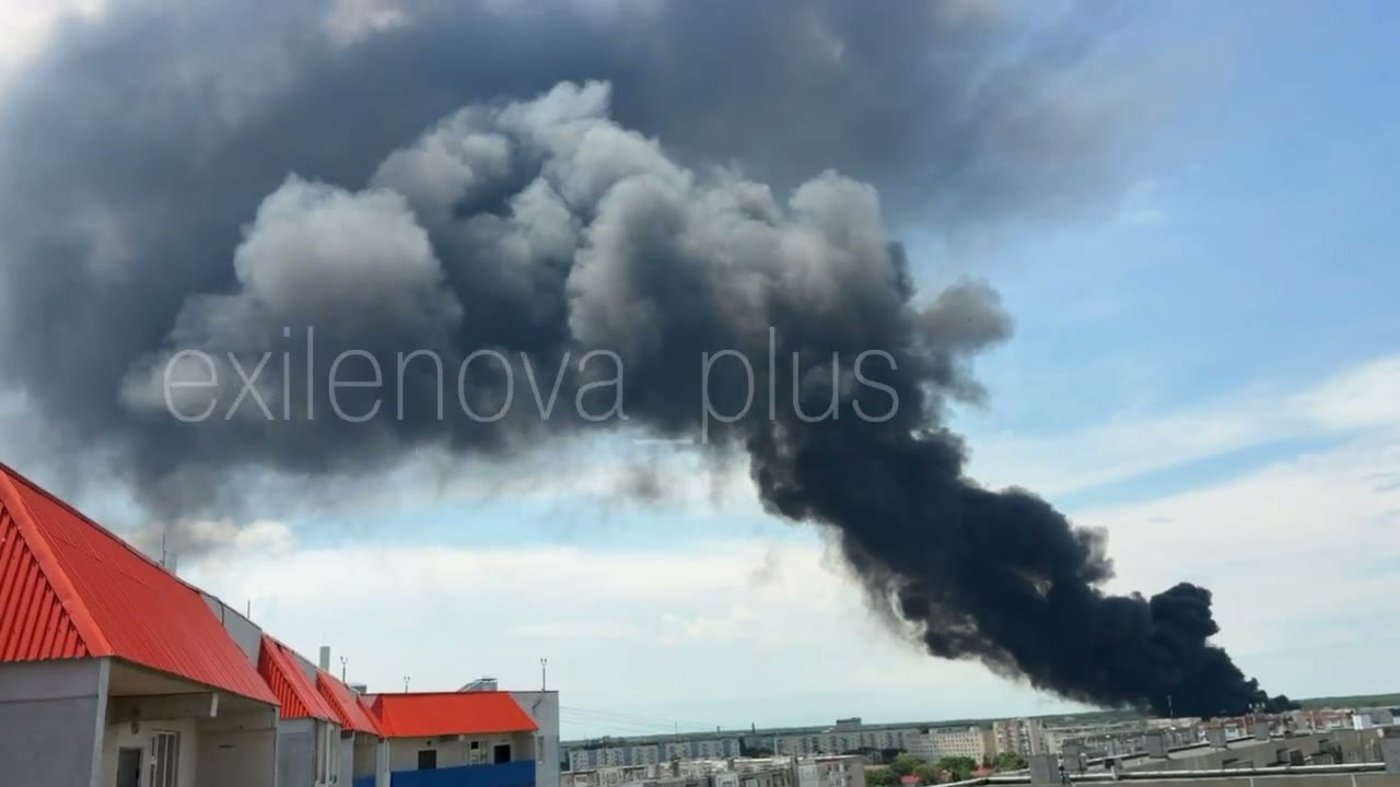 Fire at the automobile plant in Stavropol