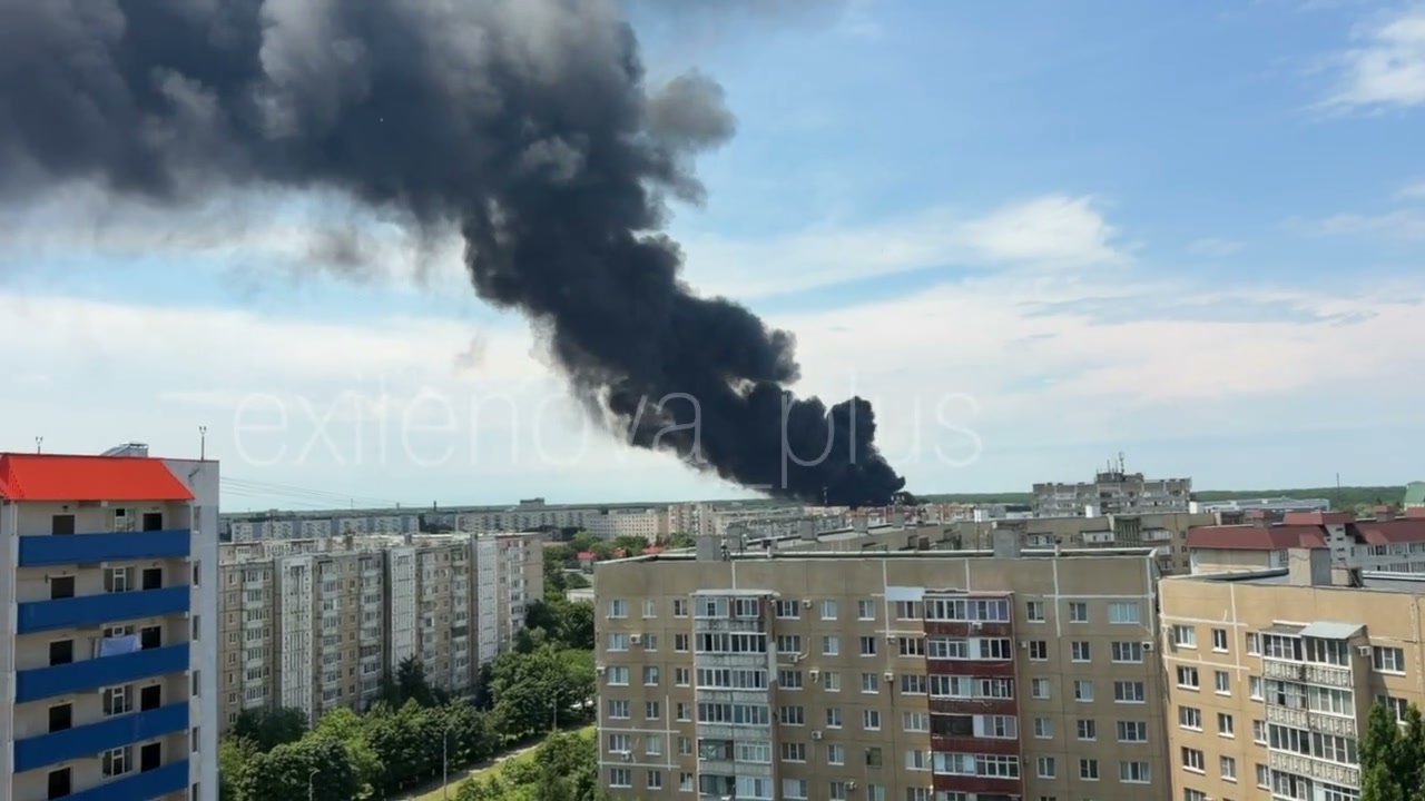 Fire at the automobile plant in Stavropol