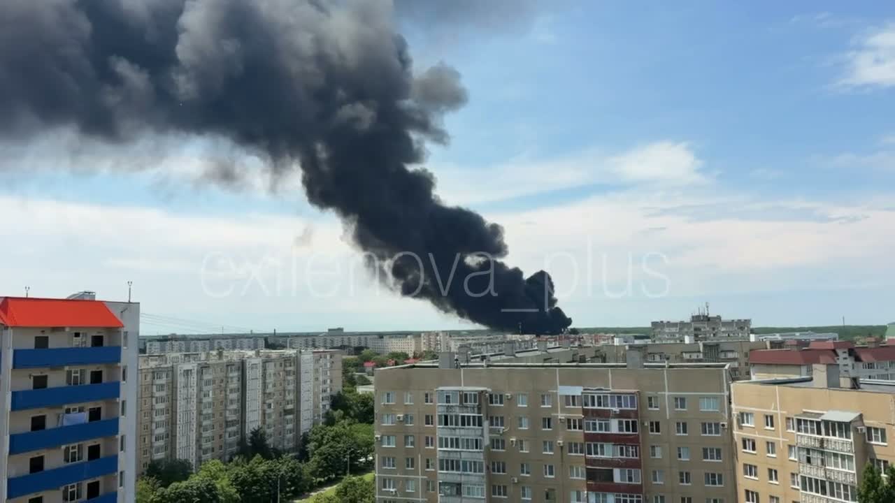 Fire at the automobile plant in Stavropol