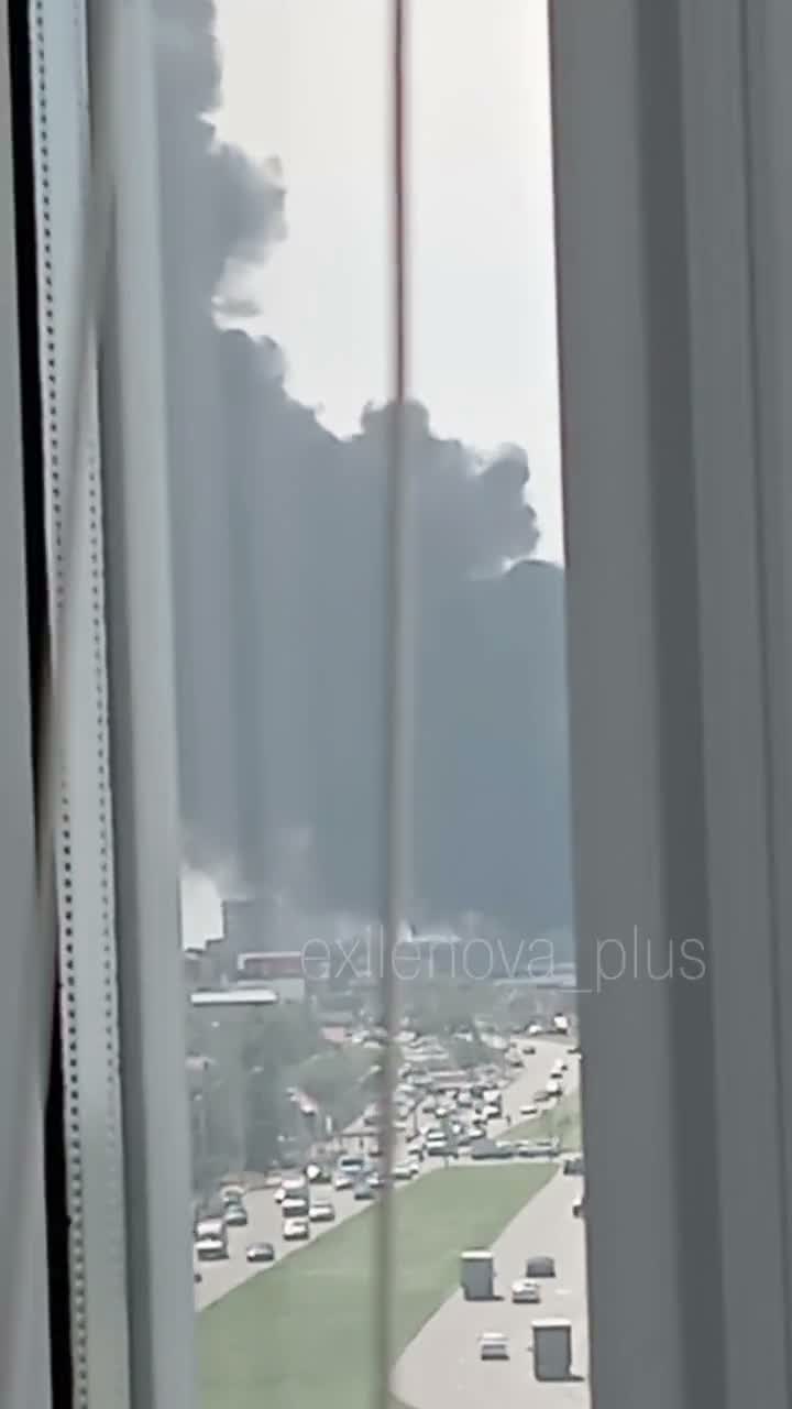 Fire at the automobile plant in Stavropol