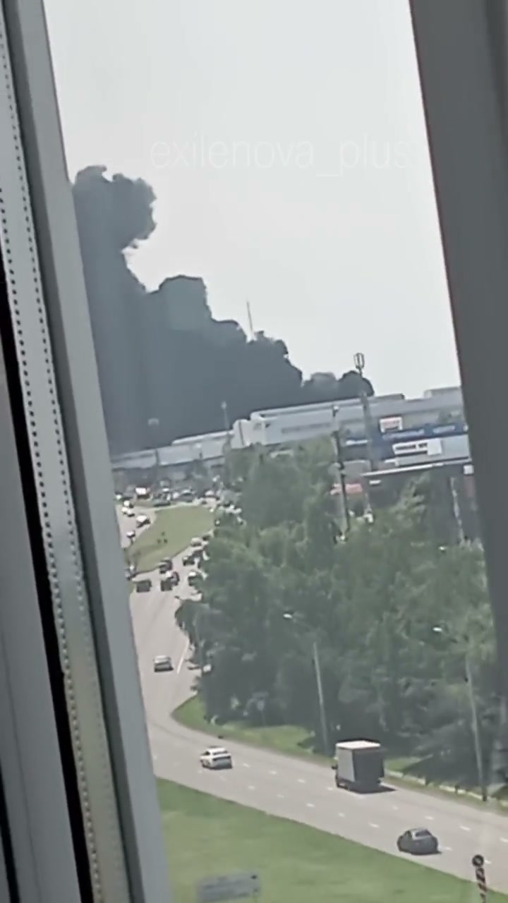 Fire at the automobile plant in Stavropol