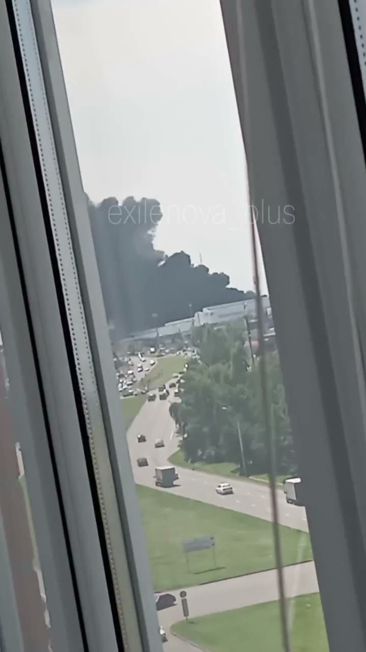 Fire at the automobile plant in Stavropol