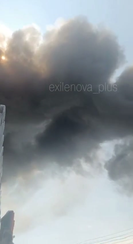 Fire at the automobile plant in Stavropol