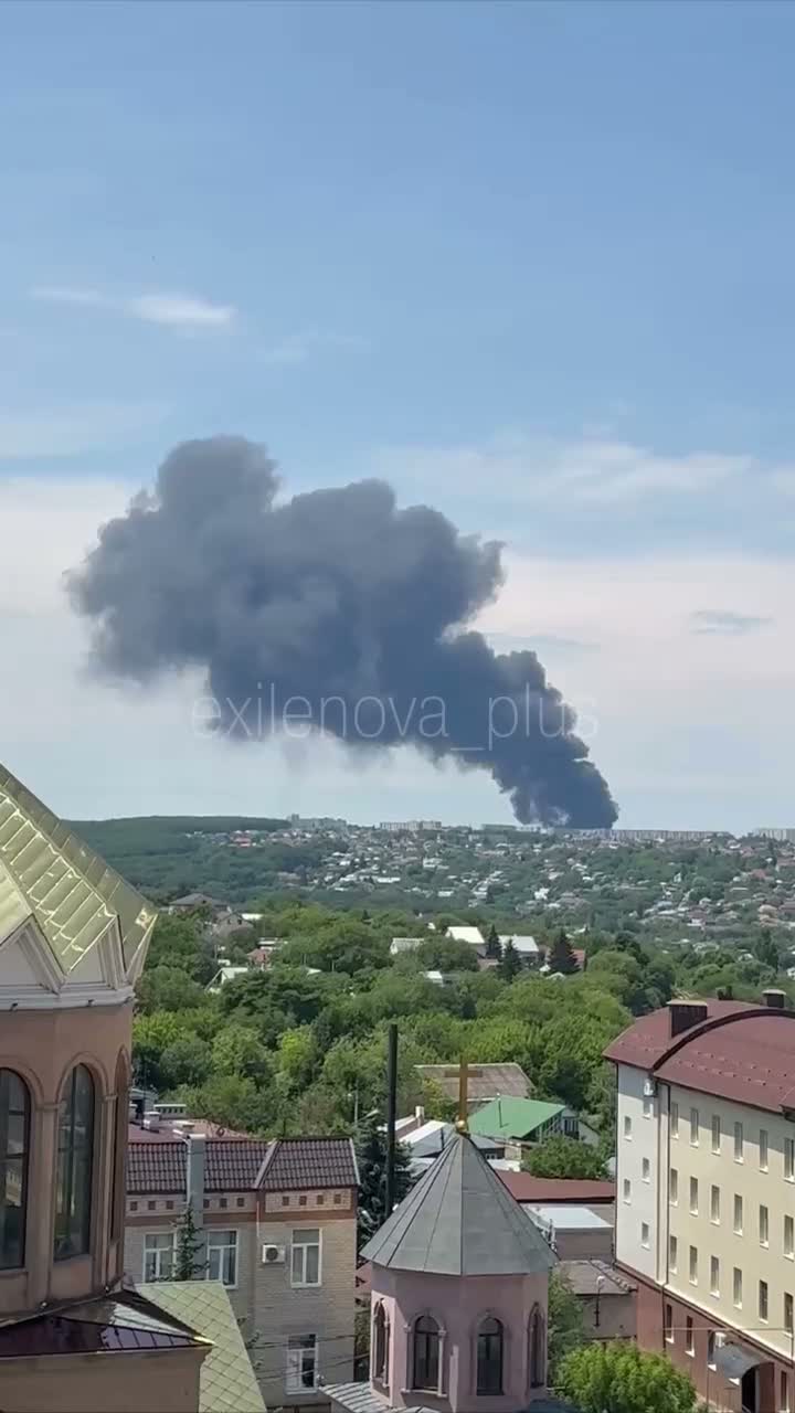 Fire at the automobile plant in Stavropol