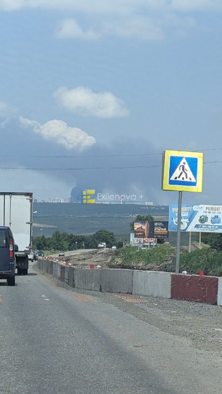Fire at the automobile plant in Stavropol