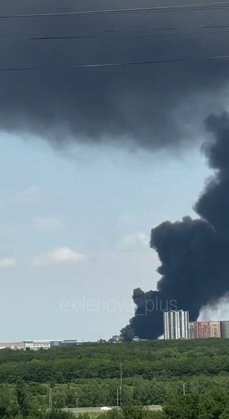 Fire at the automobile plant in Stavropol