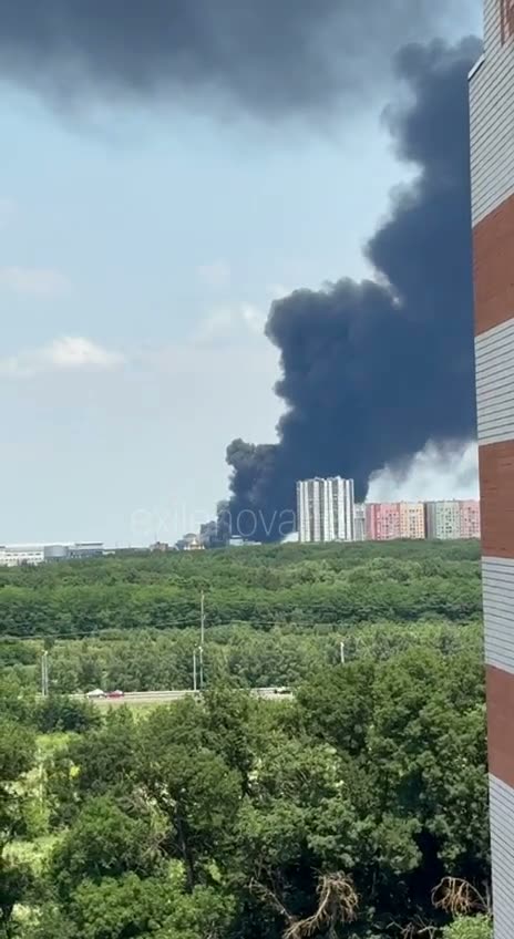 Fire at the automobile plant in Stavropol