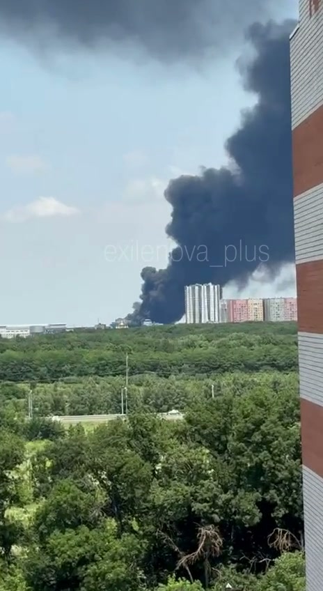 Fire at the automobile plant in Stavropol