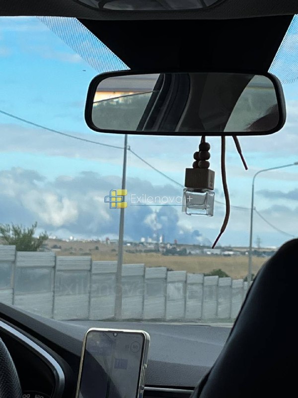 Fire at the Lukoil oil refinery in Volgograd