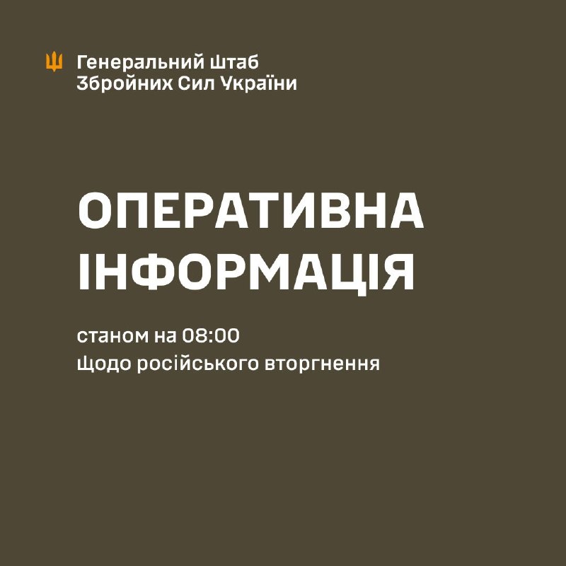 At Kursk and North Slobozhansky(Sumy) direction Ukrainian forces have repelled Russian army assaults near Sadky, Bachivsk, Ulanove, Hirky and Ryzhivka, - General Staff of Armed Forces of Ukraine reports